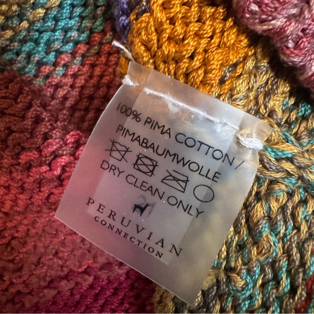 Peruvian Connection Vibrant Striped Cardigan - image 8